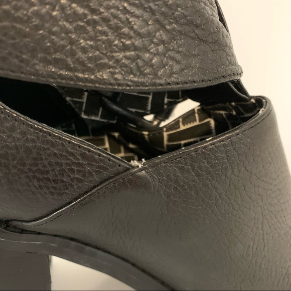 Jeffrey Campbell cut out leather booties with buckle - Picture 5 of 9